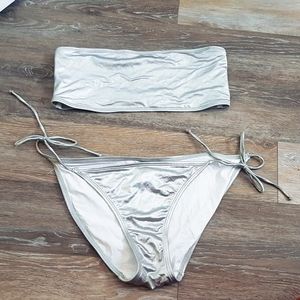 Silver Juicy Couture Bandeau Bikini